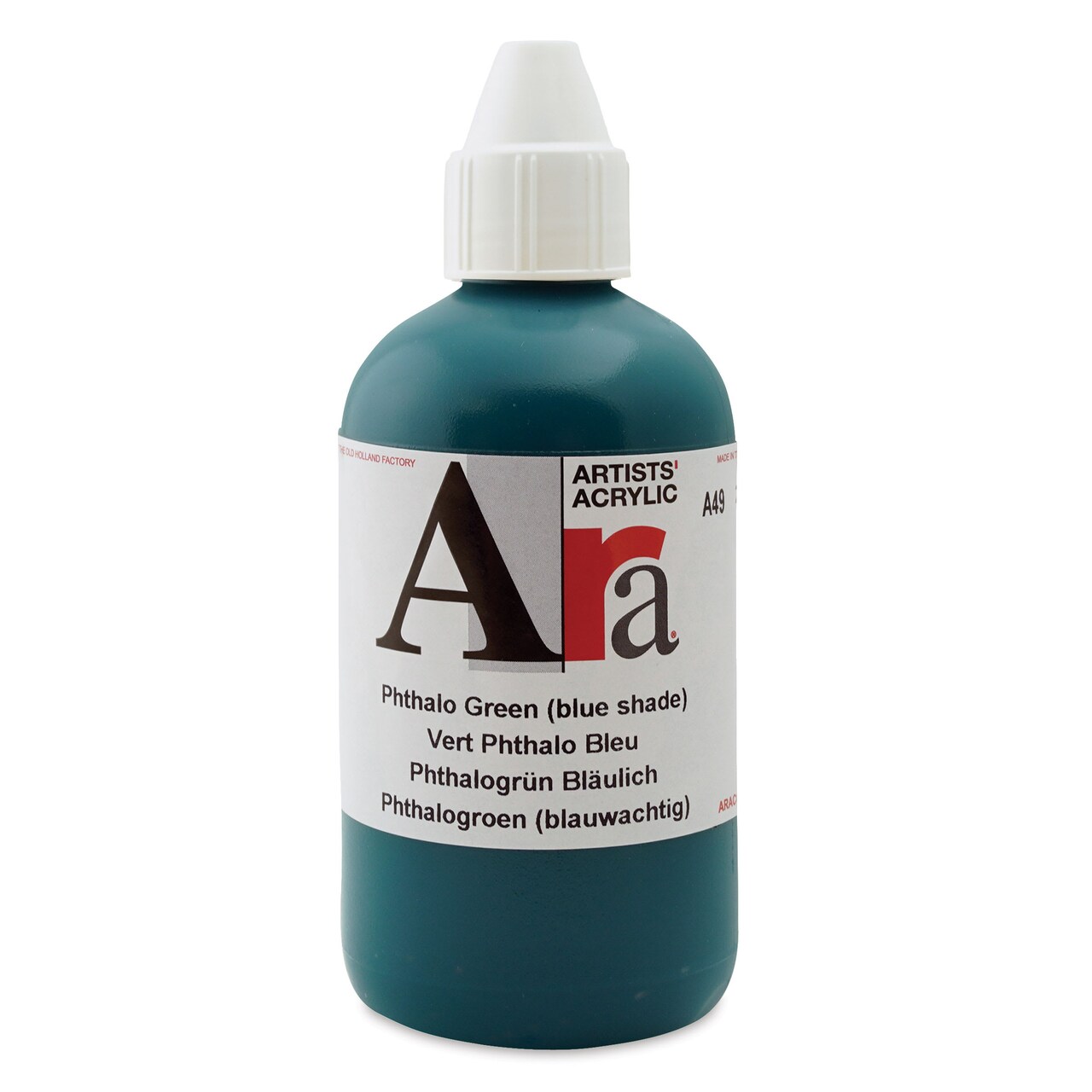 Ara Artists’ Acrylic Paint - Phthalo Green Blue Shade, 250 ml bottle